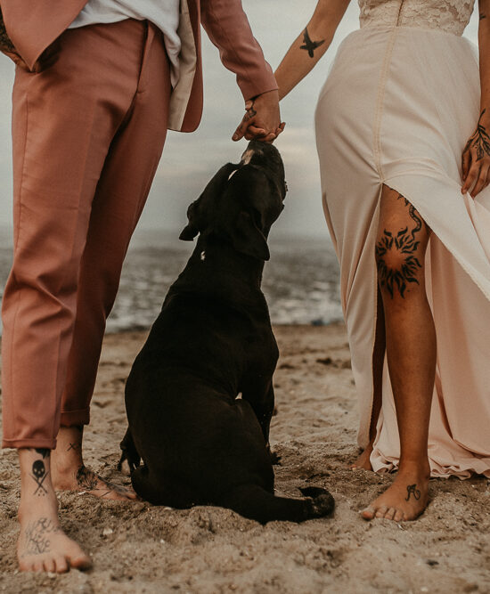 Ronja Bensch Hochzeitsfotograf Leverkusen: Hochzeit Fotoshooting Strand Schilling